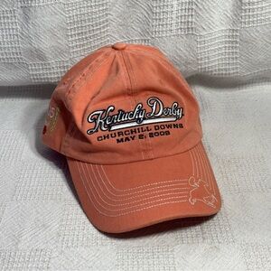 Kentucky Derby 135th Orange Baseball Cap‎ adjustable strap. Churchill Downs